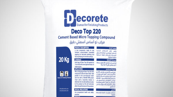 ديكو توب 220 مــادة ديكوريــة اســمنتية