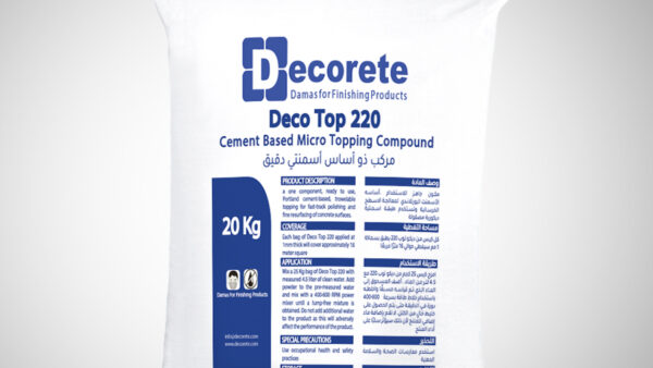 Deco Top 220 Cement Based Micro Topping Compound