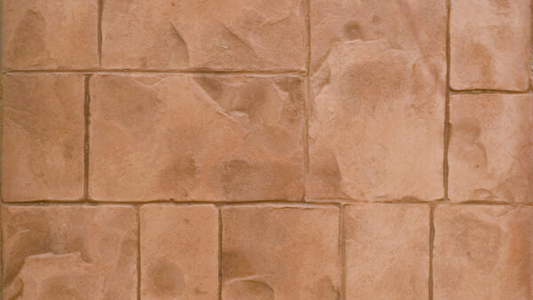 Ashlar cut stone stamped concrete pattern