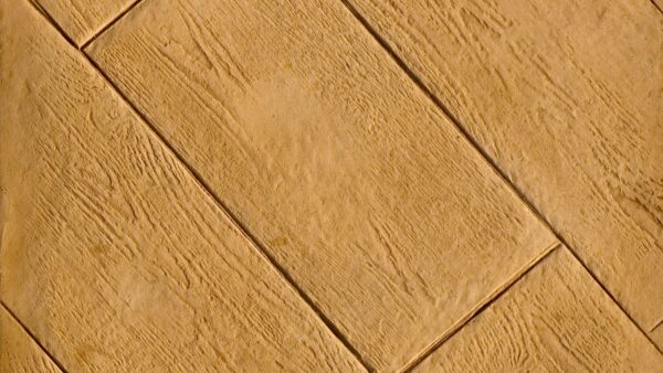 Classic wood stamped concrete pattern