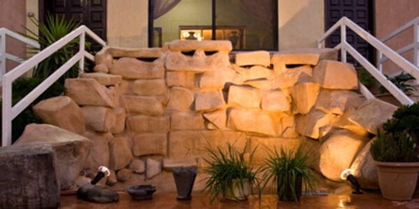 Artifical Rock waterfall work for private villa